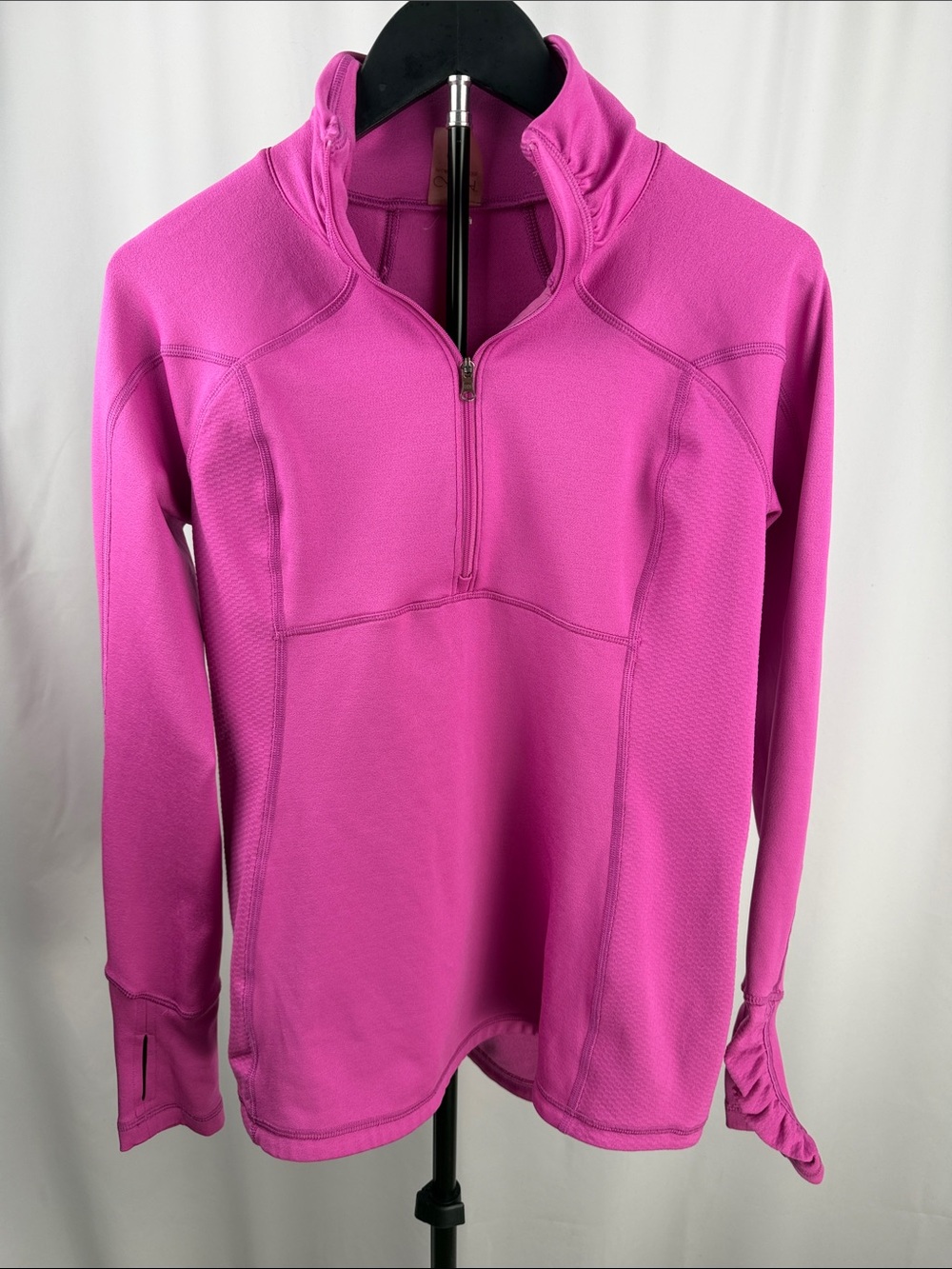 CALIA Carrie Underwood Pink Quarter Zip Pullover M Thumbholes Athletic